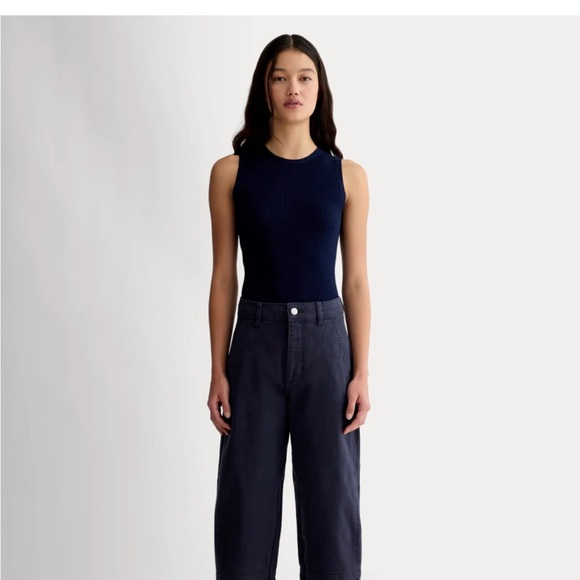 Everlane Navy THE UTILITY BARREL PANT 6R - Picture 1 of 3